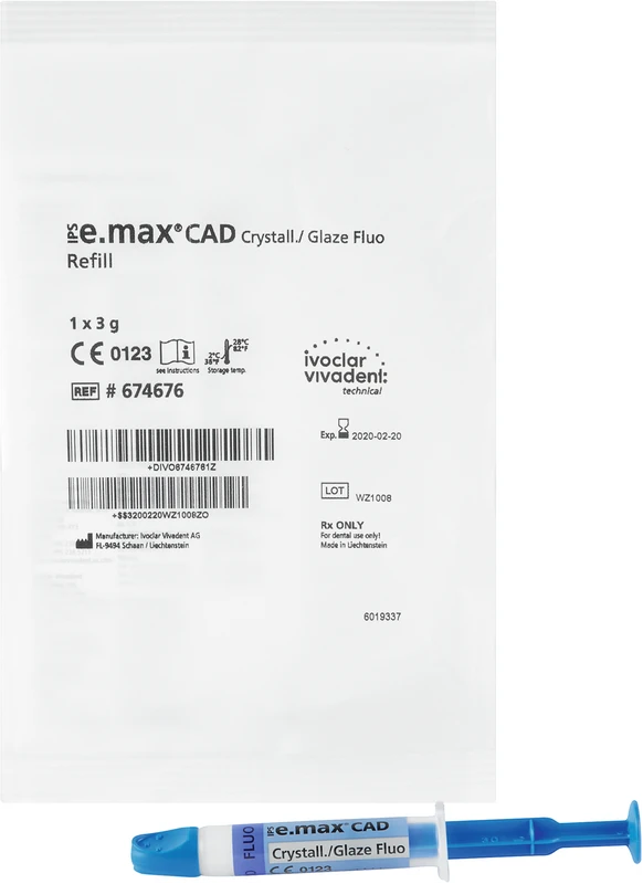 IPS e.max CAD Crystallization  Spritze  3 g Crystallization Glaze Paste