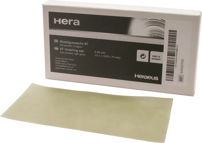 Modellierwachs KF  Packung  15 Platten fein geadert 0,4 mm