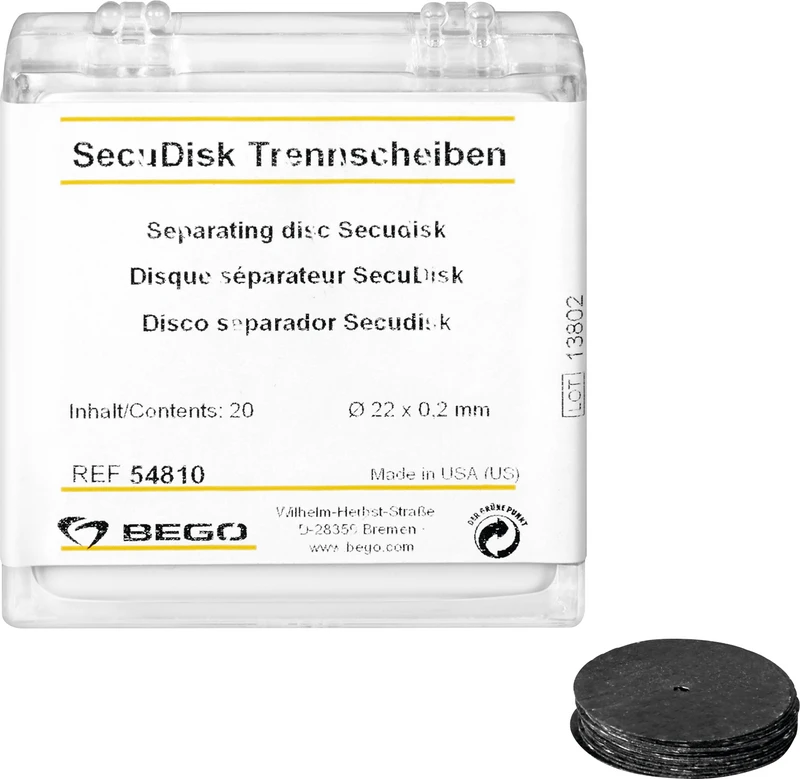 SecuDisc Trennscheiben  Packung  20 Stück Ø 22 x 0,2 mm