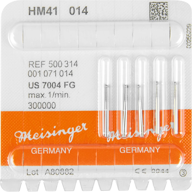 HM-Finierer 41  Packung  5 Stück fein, FG, Figur 001 Kugel, ISO 014