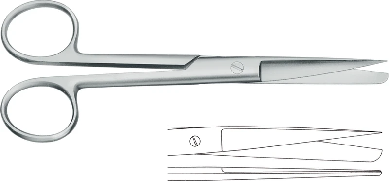 Chirurgische Schere  Stück  11-102-18-07, 185 mm, spitz\stumpf