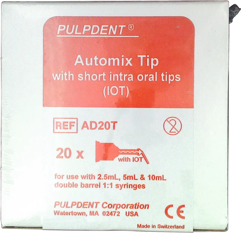 Automix Spitzen  Packung  20 Stück klar, kurze intraorale Spitze (IOT)