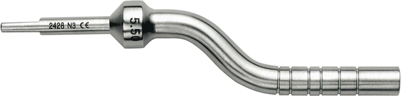 Osteotome Bone-Pusher  Stück  OSTMPU50A, 5 mm, gewinkelt, zylindrisch