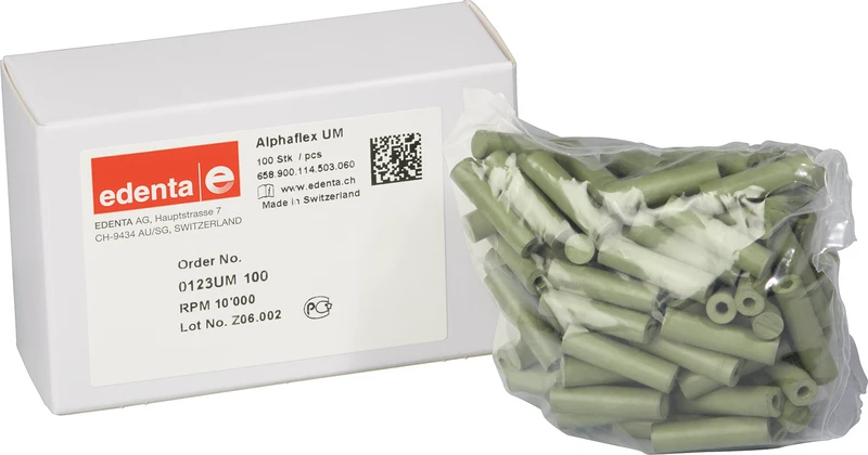 Alphaflex  Packung  100 Stück unmontiert, grün, Figur 114, 22 mm, ISO 060