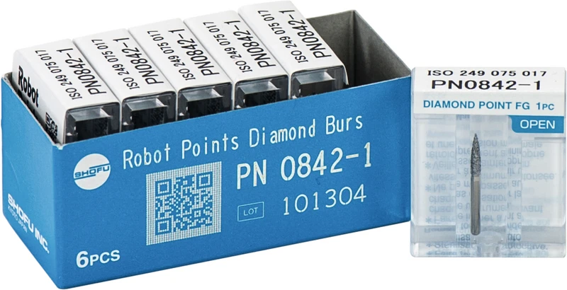 Robot Points FG  Packung  6 Stück FG, Figur Flamme, 7,5 mm, ISO 017