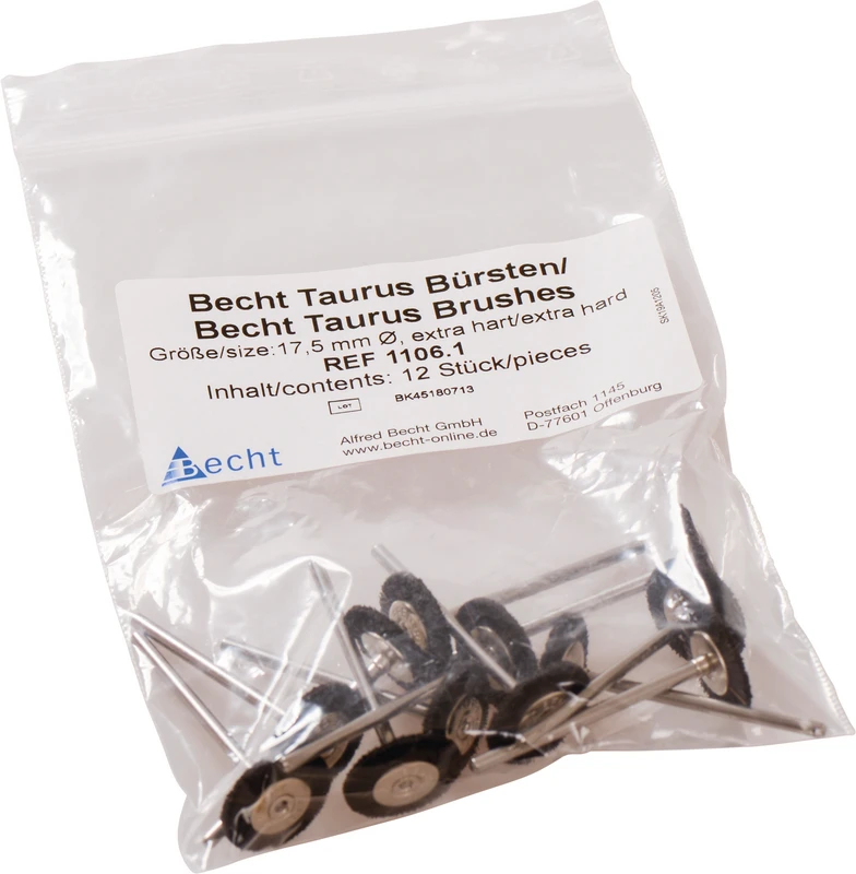 Taurus Büsten  Packung  12 Stück Pferdehaar superhart, HP, Rad, Ø 17,5 mm
