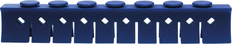 Silikon-Steg Niederhalter  Stück  blau, für 10 Instrumente, 3029-L+M
