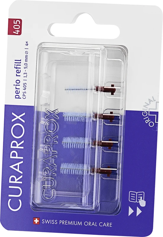 CURAPROX CPS perio   Nachfüllpackung  4 Stück 405 rot, Ø 1,3-5,0 mm