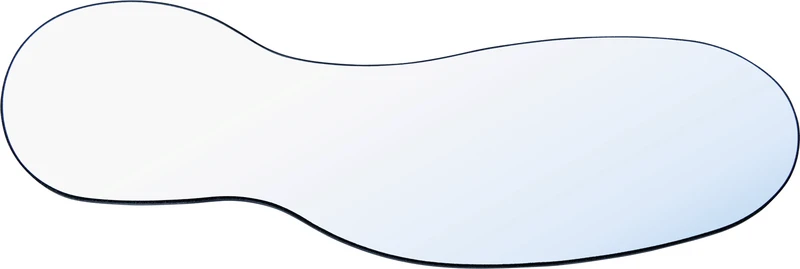 Fotospiegel FS Rhodium  Stück  doppelseitig, 47 x 153 mm, ohne, Griff