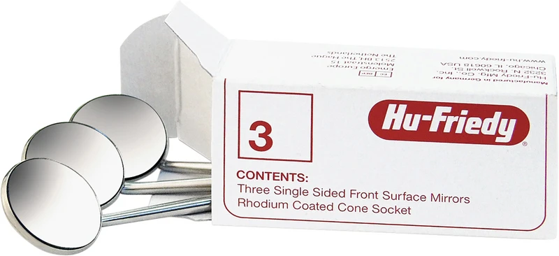 Mundspiegel mit amerikanischem Zollgewinde  Packung  3 Stück