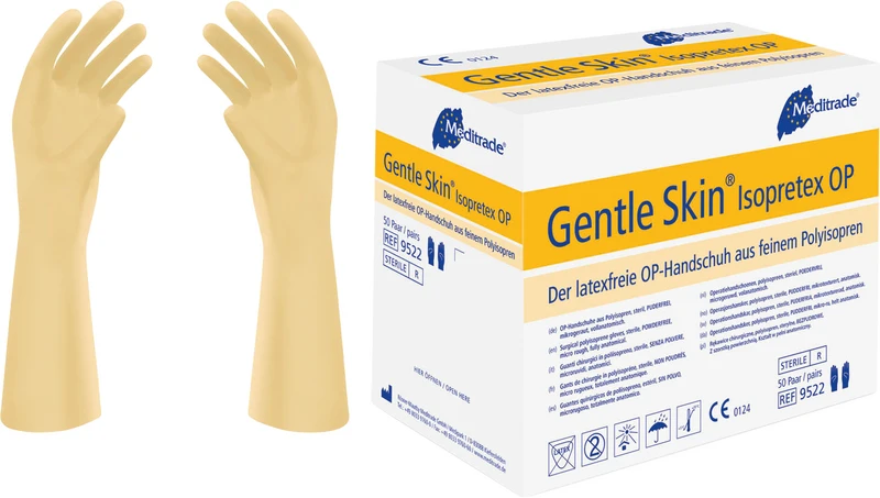 Gentle Skin® Isopretex® OP   Packung  4 x 50 Paar puderfrei, natur, Größe 7,5