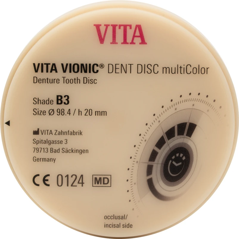 VITA VIONIC® DENT DISC multiColor  Stück  Ø 98,4 mm, H 20 mm, B3