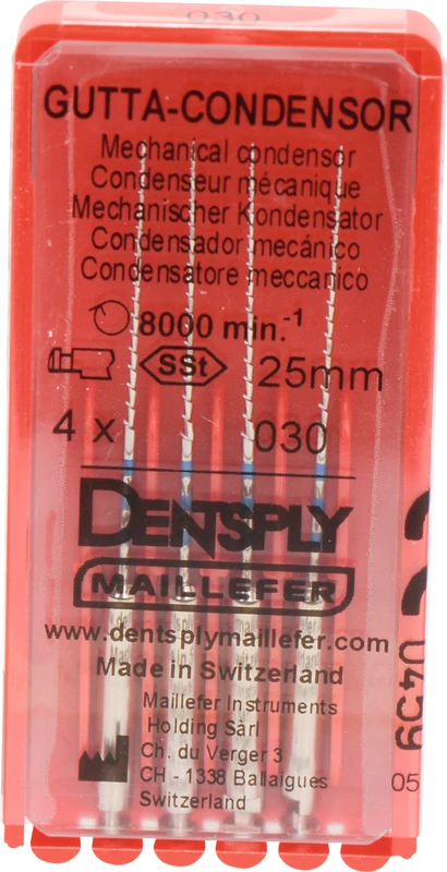 Gutta-Condensor  Packung  4 Stück 25 mm, ISO 030