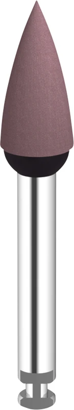 Omnipol für Keramik\Zirkon  Stück  rot mittel, RA, Flamme, Kopflänge: 10,5 mm, Ø 4,4 mm