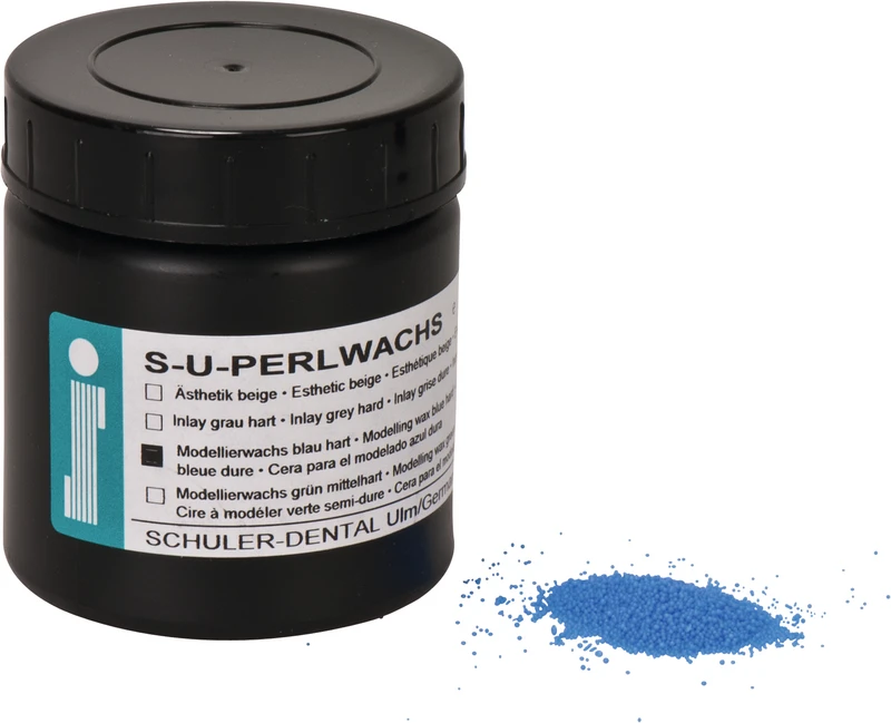 S-U-PERLWACHS  Dose  125 g hart, blau