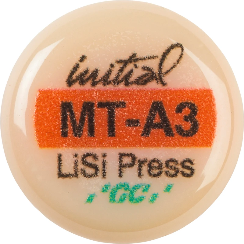 GC Initial LiSi Press  Packung  5 x 3 g Rohling A3 MT