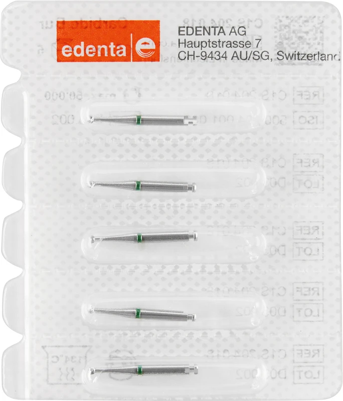 HM-Bohrer C1S  Packung  5 Stück grün, RA, Figur 001, ISO 018