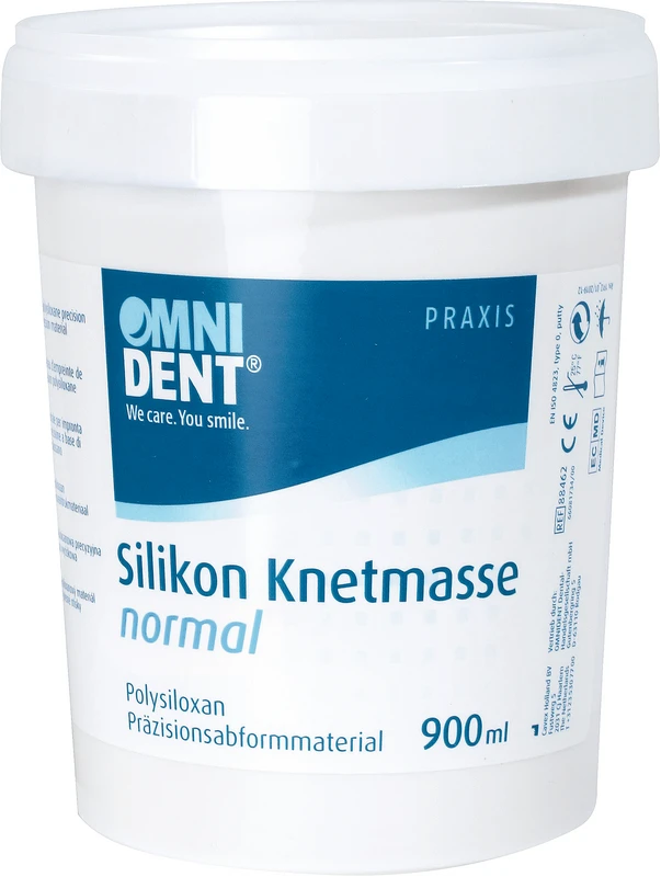 Silikon Knetmasse  Dose  900 ml ohne Härter normal, Shore 60, weiß
