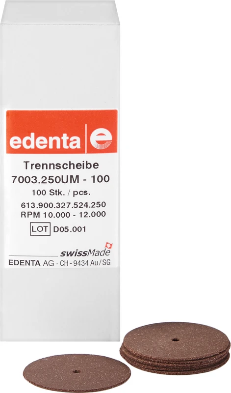 Trennscheiben  Packung  100 Stück unmontiert, Figur 327, Ø 25 mm x 0,6 mm, ISO 250
