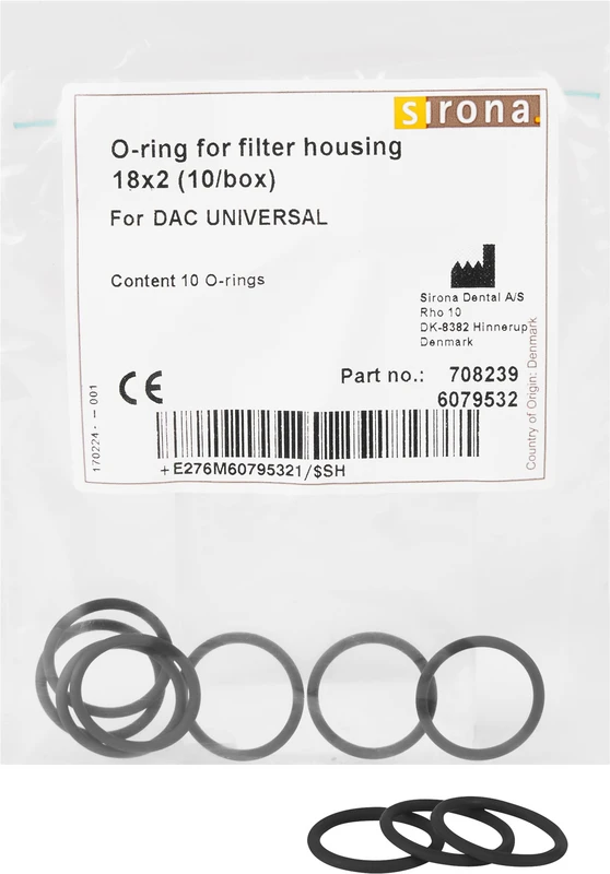 O-Ringe  Packung  10 O-Ringe für DAC Filterdeckel