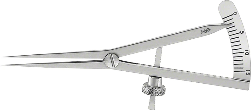 Hautmesszirkel nach Castroviejo  Stück  75 mm
