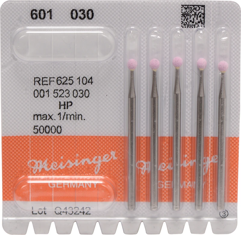 Keramische Schleifer 601  Packung  5 Stück rosa mittel, HP, Figur 001, ISO 030