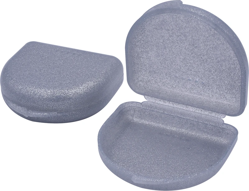 Dento Box® I + II  Packung  12 Stück glitzersilber, Größe I, 2,5 cm