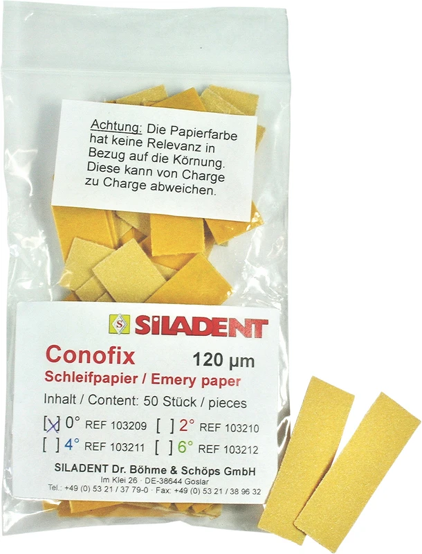 Conofix  Packung  50 Stück 0°, 120 µm
