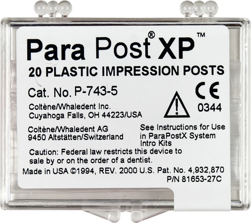 ParaPost® XP Abformstifte  Nachfüllpackung  20 Stück Ø 1,25 mm