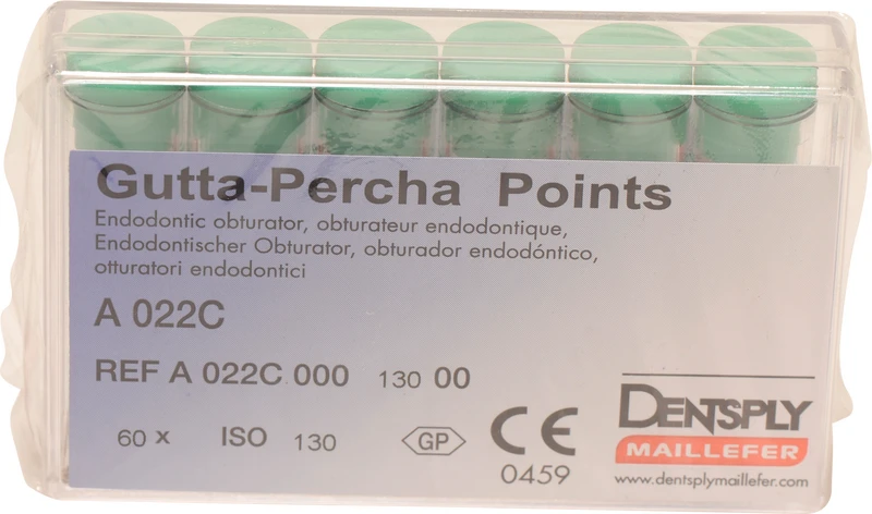 Guttapercha-Spitzen rosa  Packung  60 Stück rosa, Taper.02 ISO 130