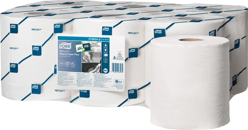 TORK® Reflex Starke Mehrzweck Papierwischtücher   Packung  6 Stück Advanced, 2-lagig, weiß