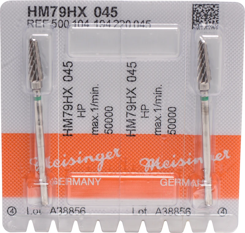 HM-Fräser HX  Packung  2 Stück kreuzverzahnt, grün grob, HP, Figur 194, 12,7 mm, ISO 045