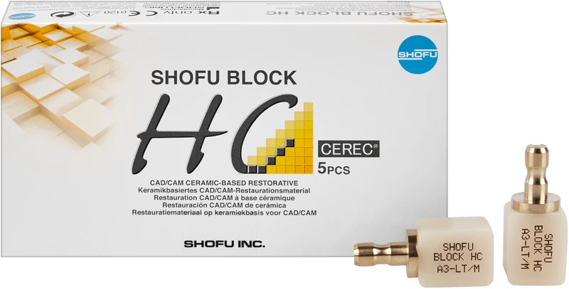 SHOFU BLOCK HC  Packung  5 Stück A3-LT, 1-schichtig, für Cerec