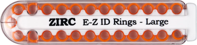 EZ-ID Markierungsringe  Packung  25 Stück neonorange, Ø 6 mm