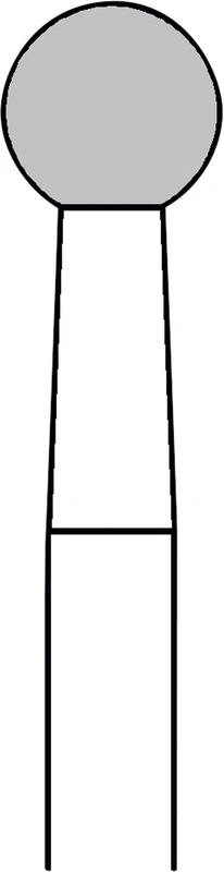 Chirurgie Knochenfräser HM 141   Packung  2 Stück WST lang, Figur 001, Ausf. 291, 10 Schneiden, ISO 040