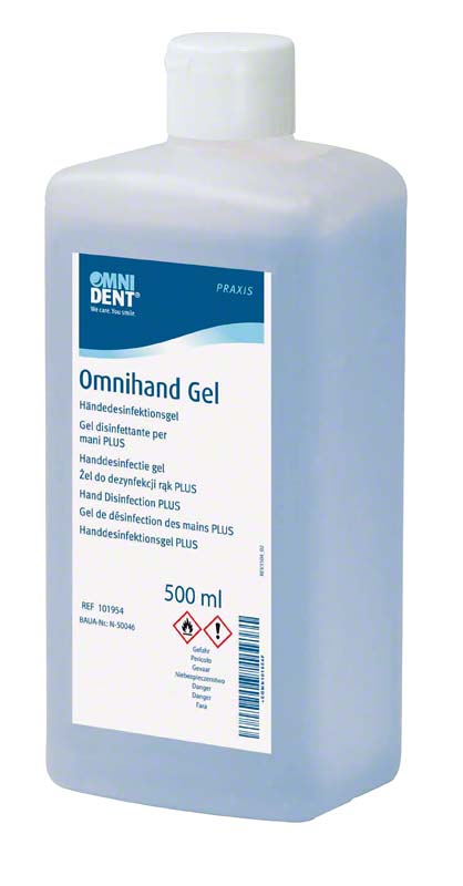 Omnihand Gel  Eurospenderflasche  500 ml