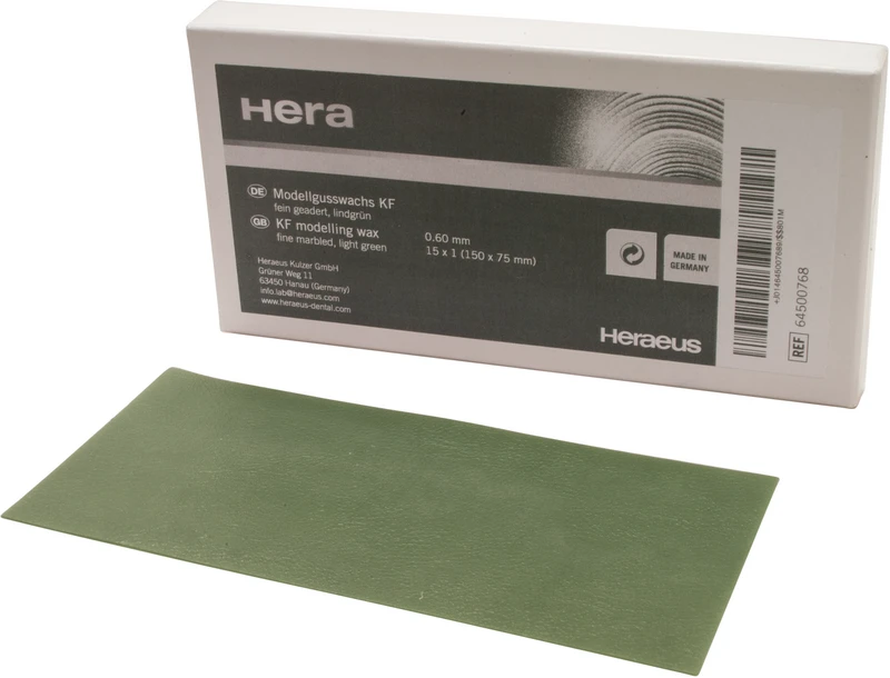 Modellierwachs KF  Packung  15 Platten fein geadert 0,6 mm