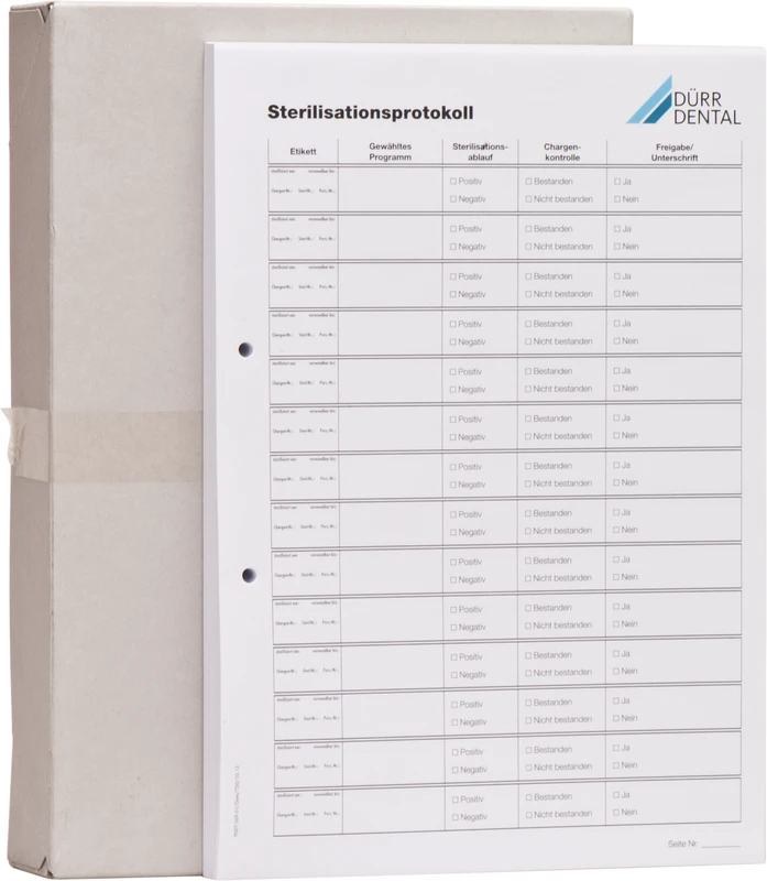 Hygoprint  Packung  5 Block Sterilisationsprotokoll