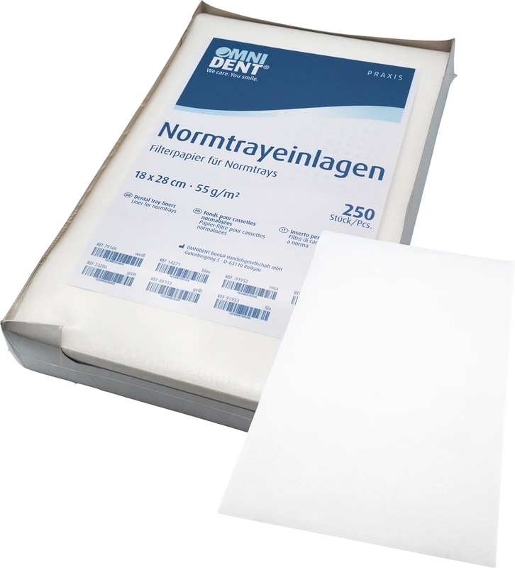 Normtrayeinlagen  Packung  250 Stück 28 x 18 cm, weiß