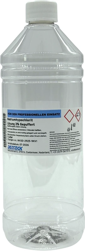 Natrium Hypochlorit   Flasche  1 Liter 3%