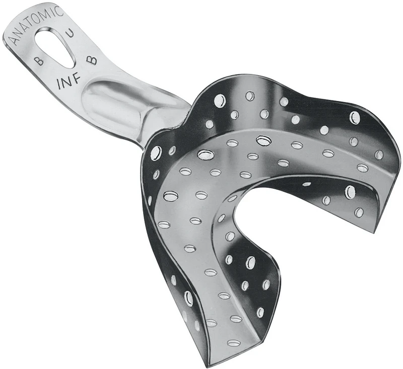 Abformlöffel bezahnt  Stück  UK Gr. B4, perforiert