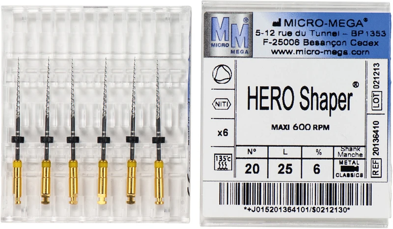 HERO Shaper® Classic  Packung  6 Stück 25 mm, 6 %, ISO 020