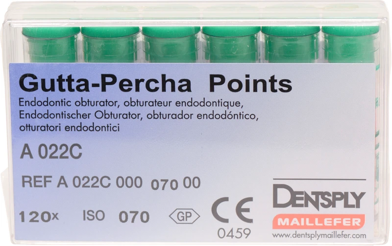 Guttapercha-Spitzen rosa  Packung  120 Stück rosa, Taper.02 ISO 070