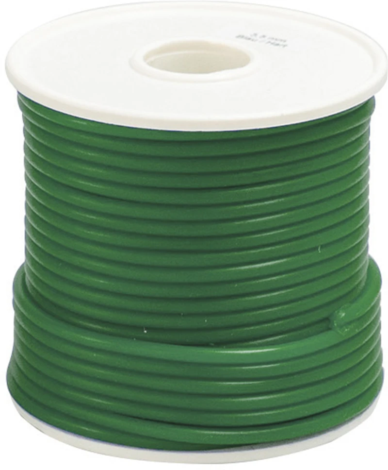 Wachsdraht  Rolle  250 g grün, mittel hart, Ø 2,5 mm