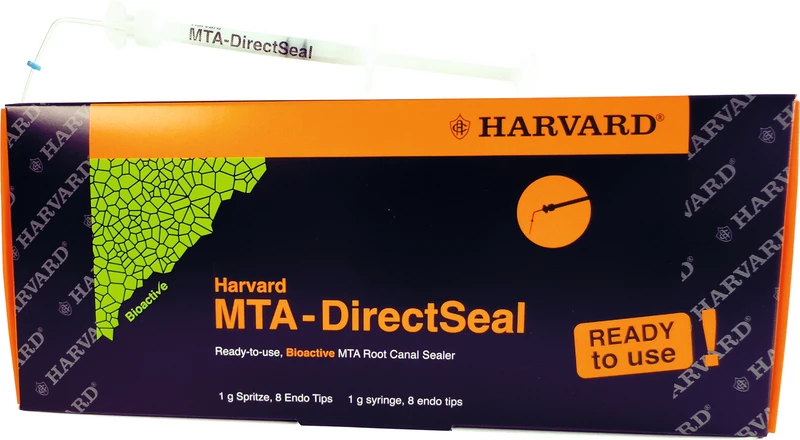 Harvard MTA-DirectSeal   Packung  1 g Spritze inklusive 8 Endo Tips