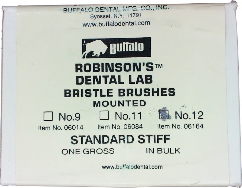 Abbott-Robinson-Bürsten  Packung  144 Stück Nr. 12, Standard