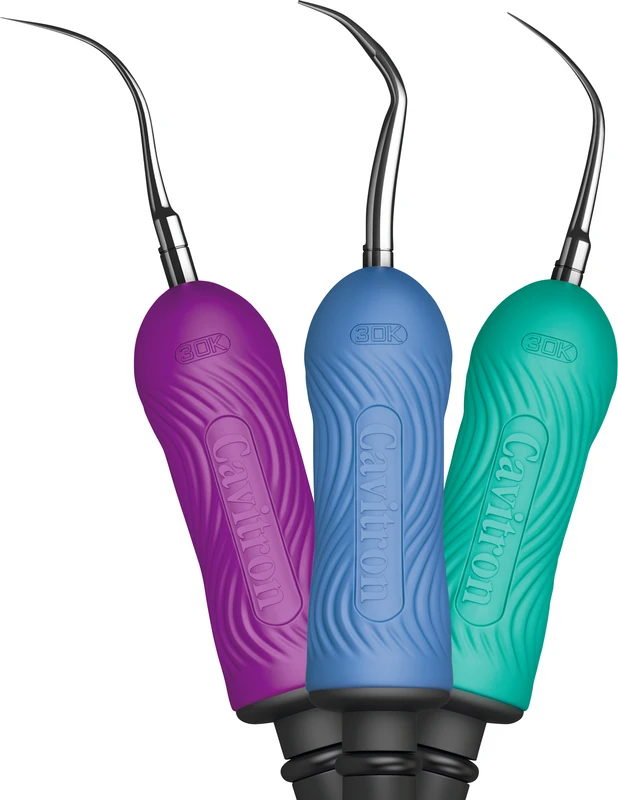 Cavitron® Slimline Instrumenteneinsätze  Packung  3 Stück FSI-SLI-10 (rechts, links, gerade), 30K dunkelgrünes Griffstück