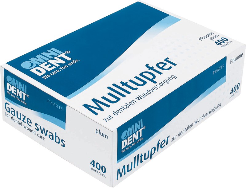 Omni Mulltupfer  Packung  400 Stück Pflaume
