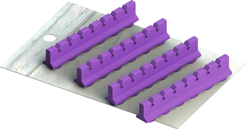 Galaxy Silicone Refill  Set  Silikoneinsätze für Kassette 18 x 10, lila