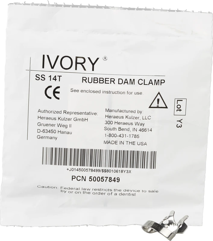 Rubber Dam Clamp  Stück  14 T